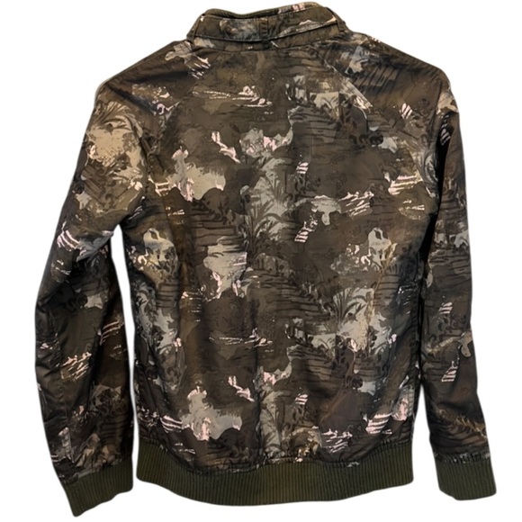 MEMBERS ONLY Satin Camo Pink & Army Green Bomber Jacket- - Picture 2 of 10